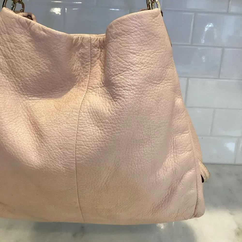 Coach Bag Purse Handbag Leather Pocketbook Pink Madison Pebbled Phoebe Shoulder